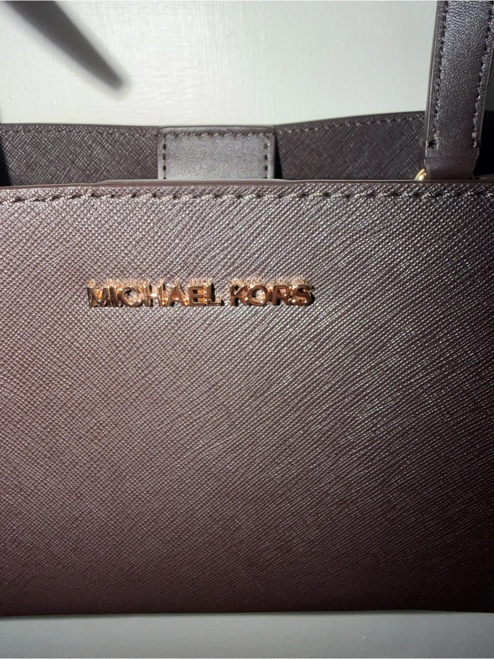 NWT MICHAEL Michael Kors Ruthie Small Leather Satchel in chocolate brown